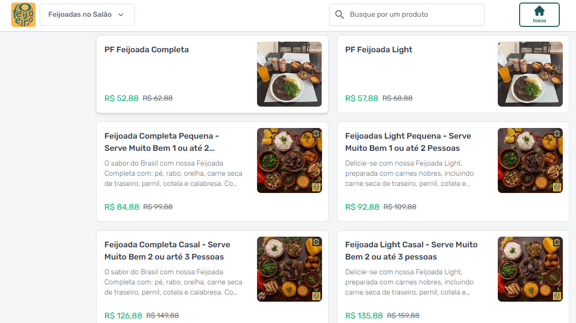 Menu O Feijoeiro Feijoada - O Especialista-2